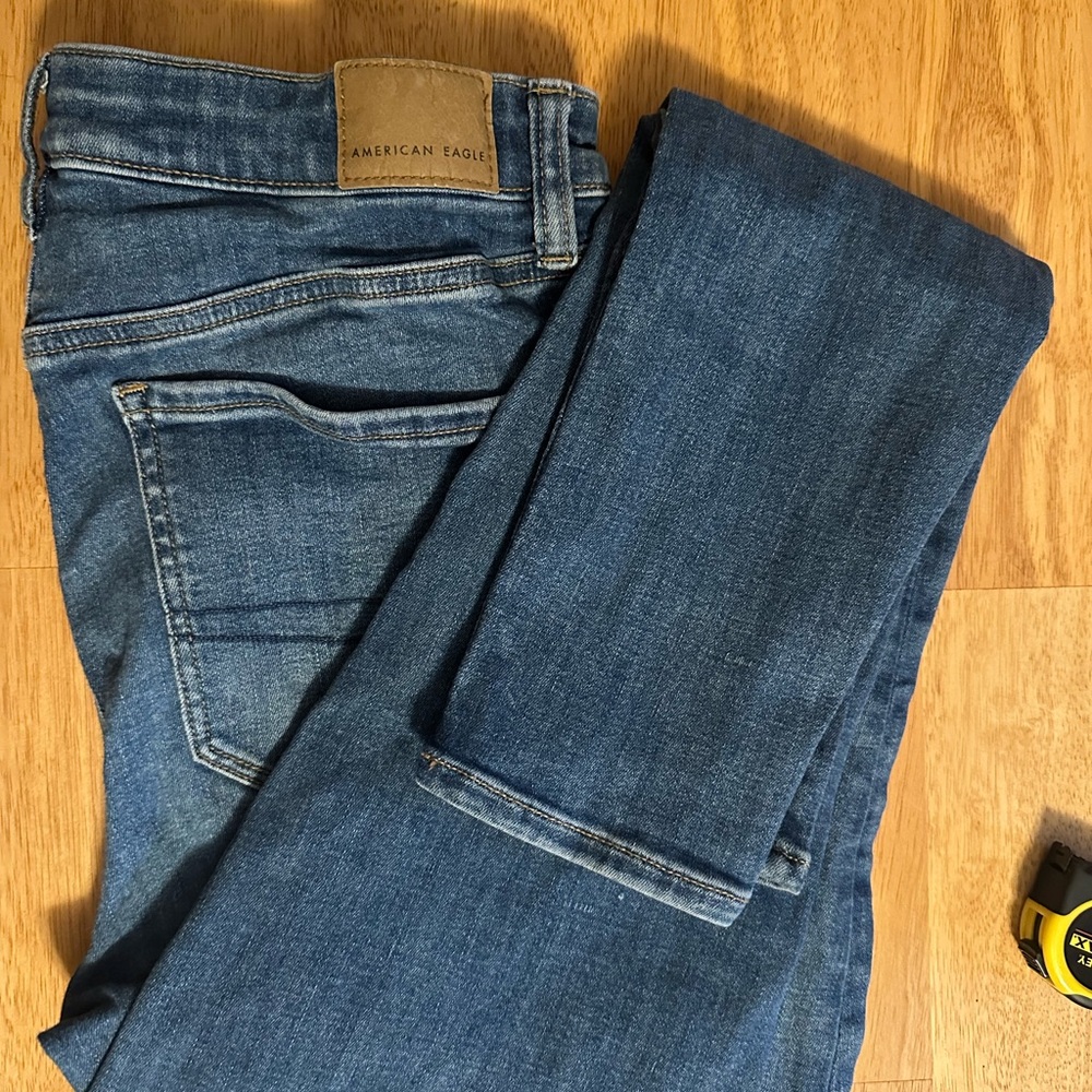 Skinny- extra stretch, American Eagle Outfitters Blue Jeans